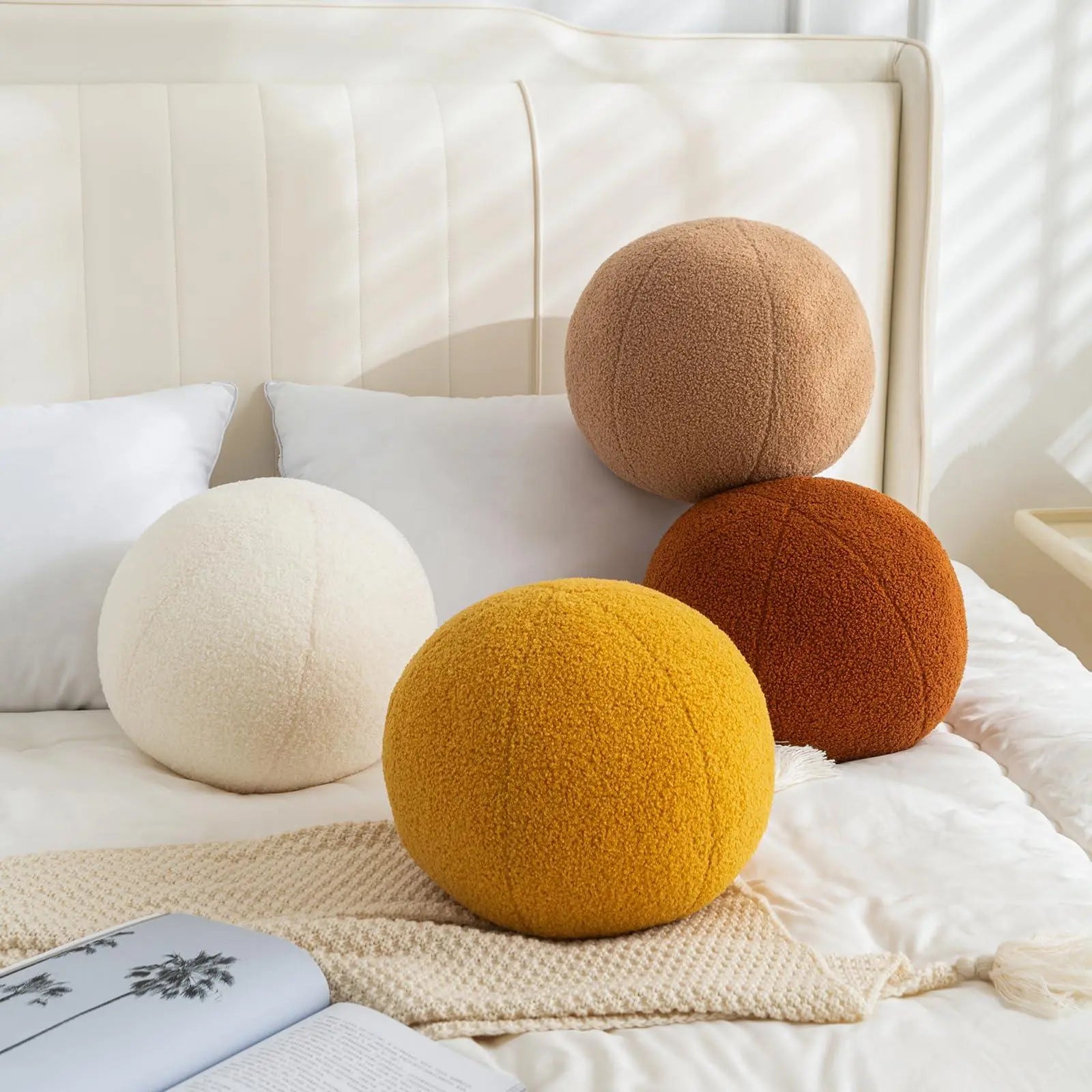Goodinary® Round Ball Decorative Pillow Minimalist Cushion Goodinary