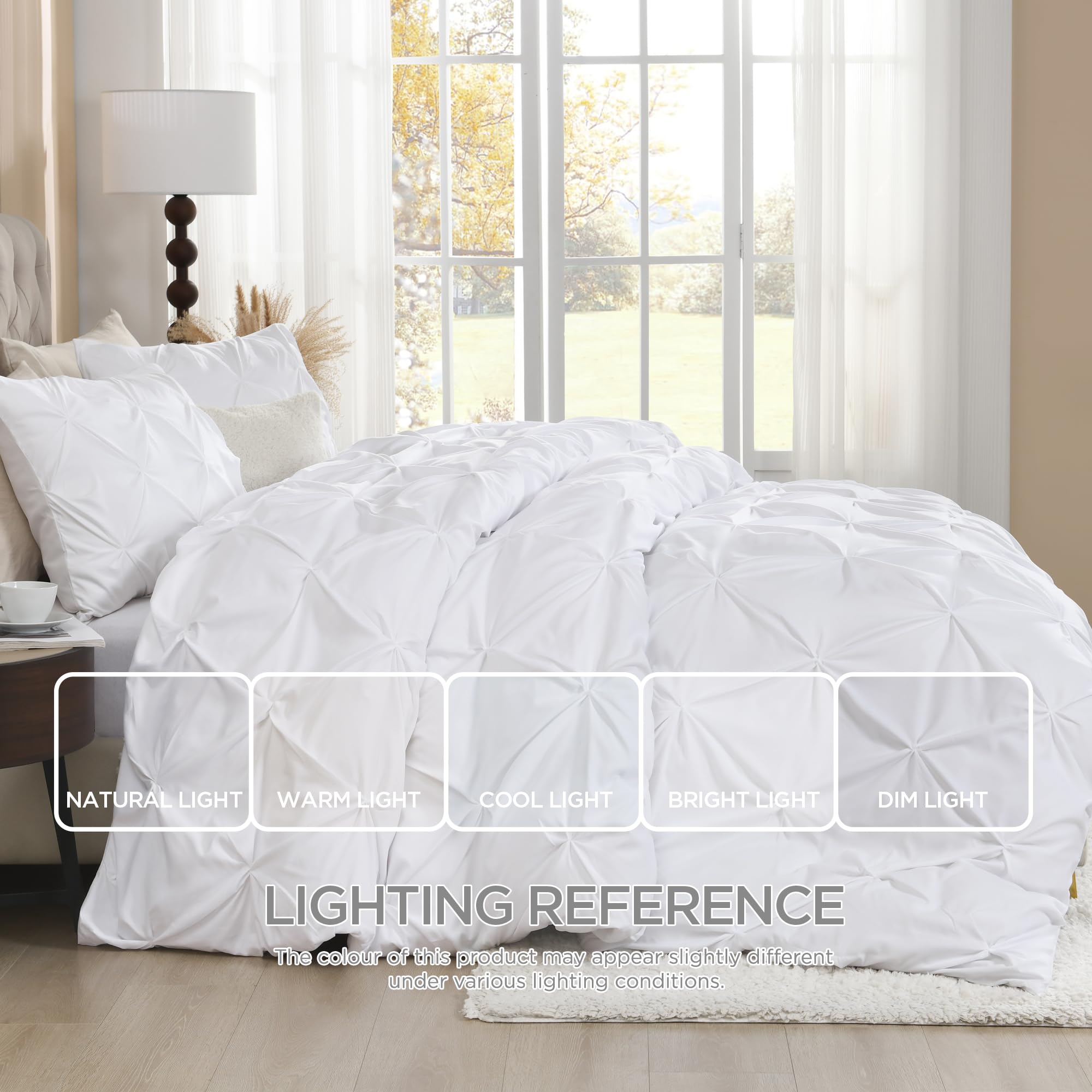 Goodinary® Linens Pinch Pleated Duvet Cover Set