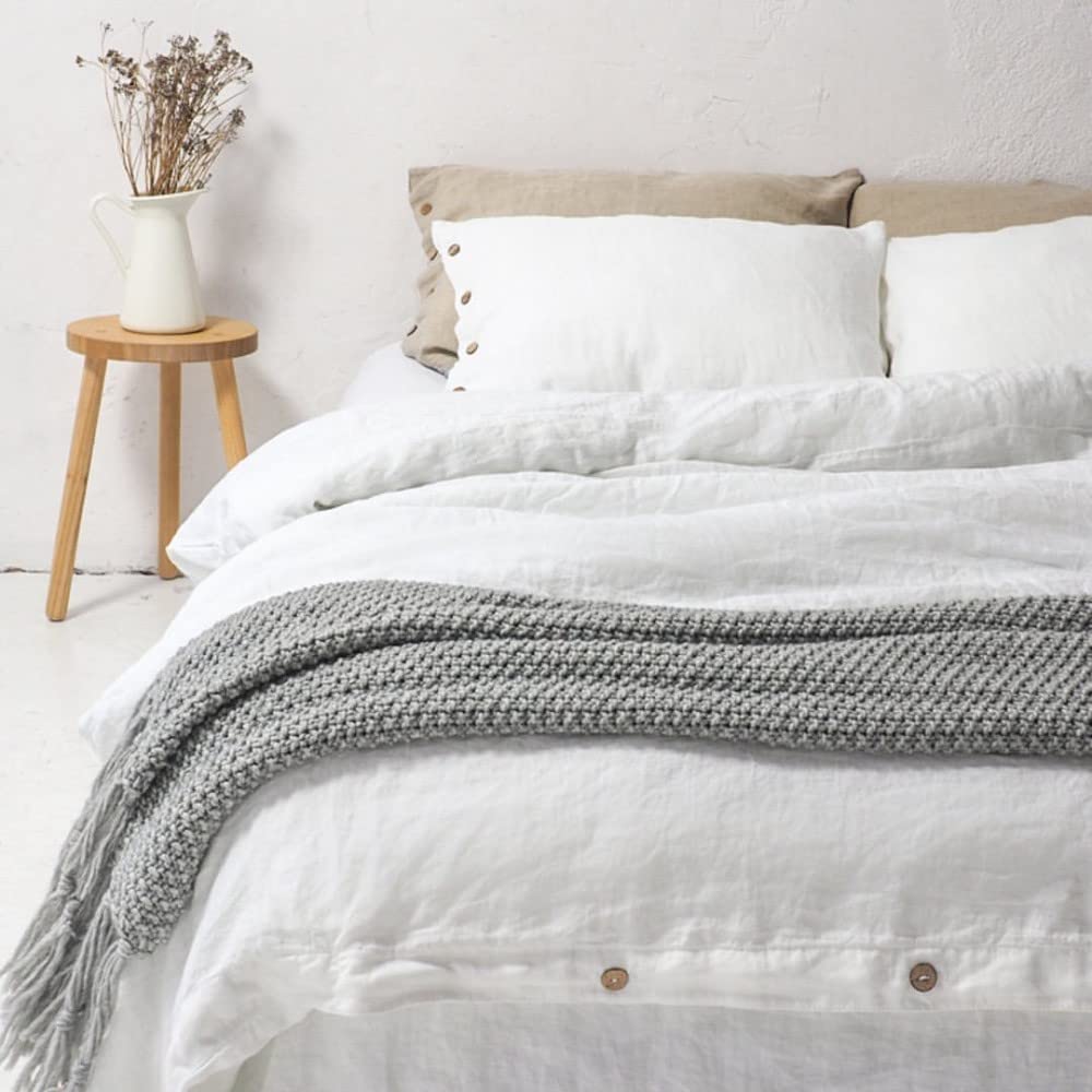 Goodinary® Cotton Solid Duvet Cover Set