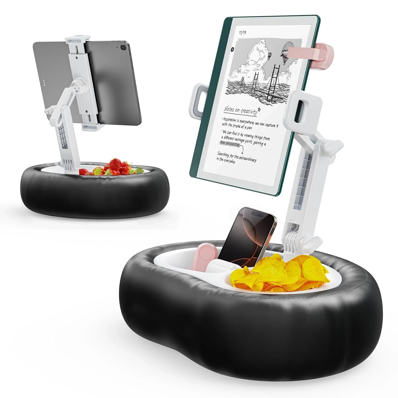Goodinary® Tablet Pillow Stand Holder with Dual Trays