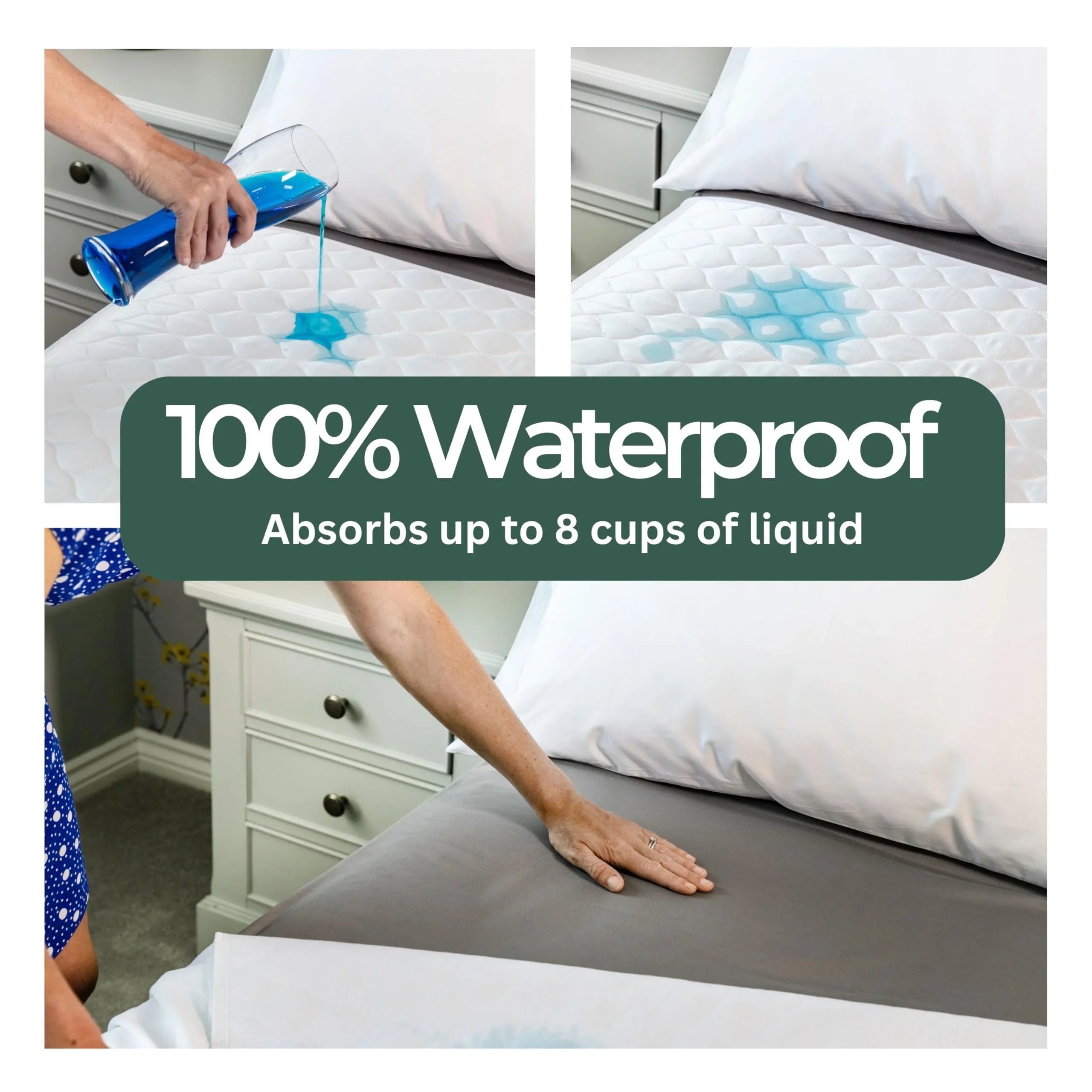 Goodinary® Waterproof Thick Mattress Pad Protector