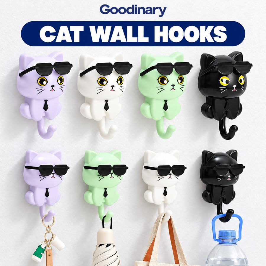 Goodinary® Cat Wall Hooks (4 Pcs)