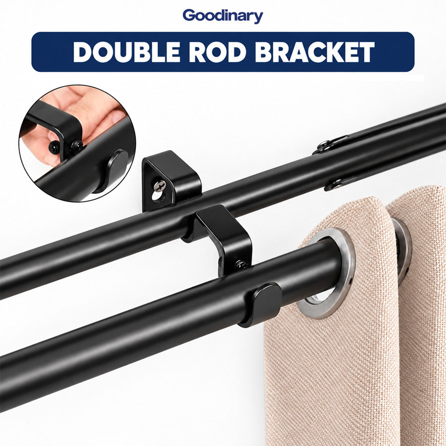 Goodinary® Double Rod Bracket (2 Pcs)