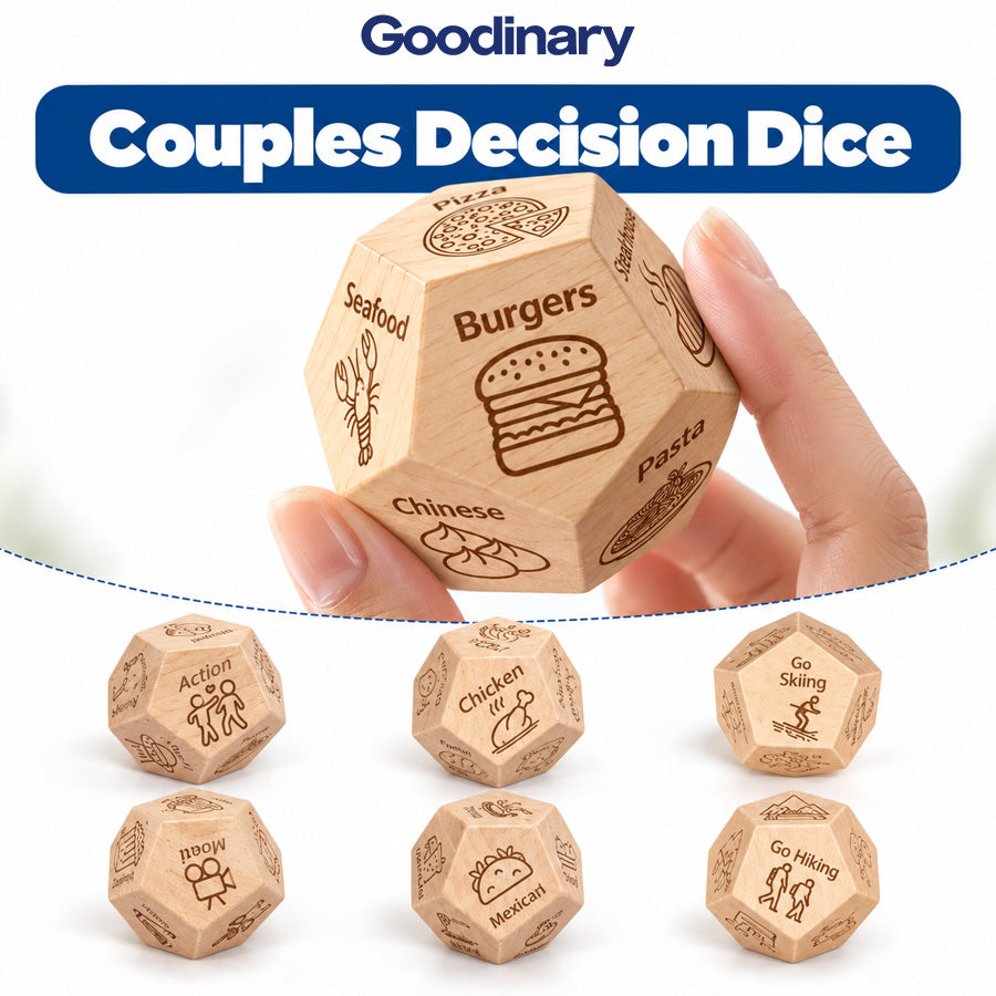 Goodinary® Couples Decision Dice