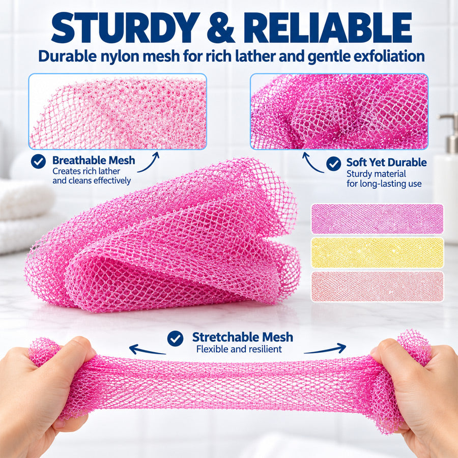 Goodinary® Exfoliating Net Sponge (3 Pcs)