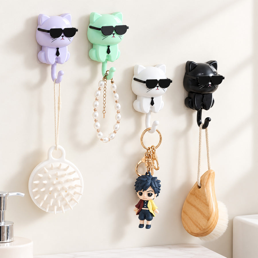 Goodinary® Cat Wall Hooks (4 Pcs)