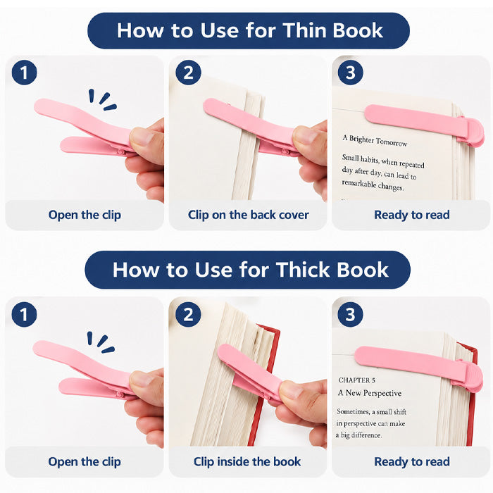 Goodinary® Silicone Reading Bookmark