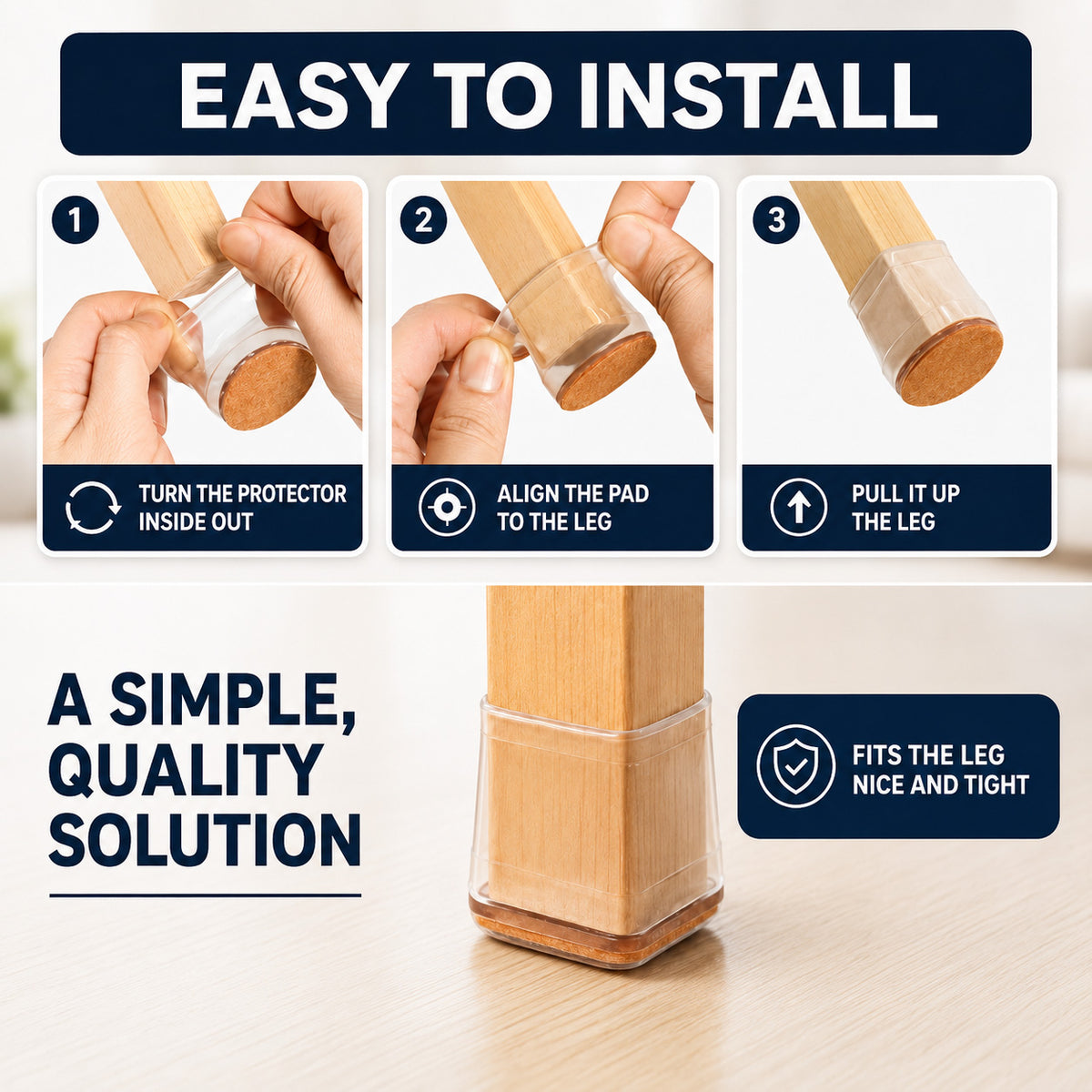 Goodinary® Felt Floor Protector Caps