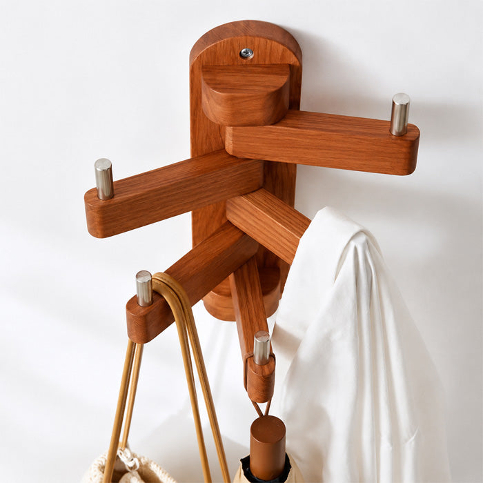 Goodinary® Rotating Wood Hook Rack