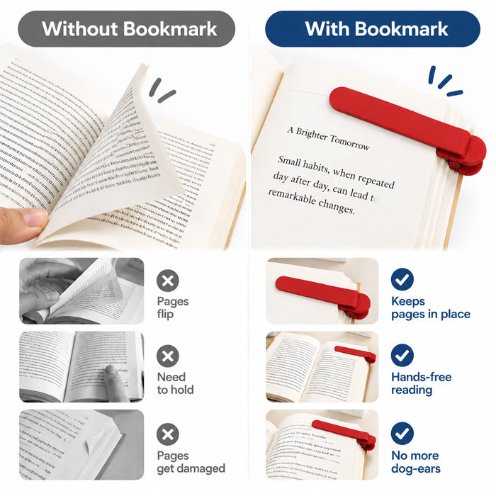Goodinary® Silicone Reading Bookmark
