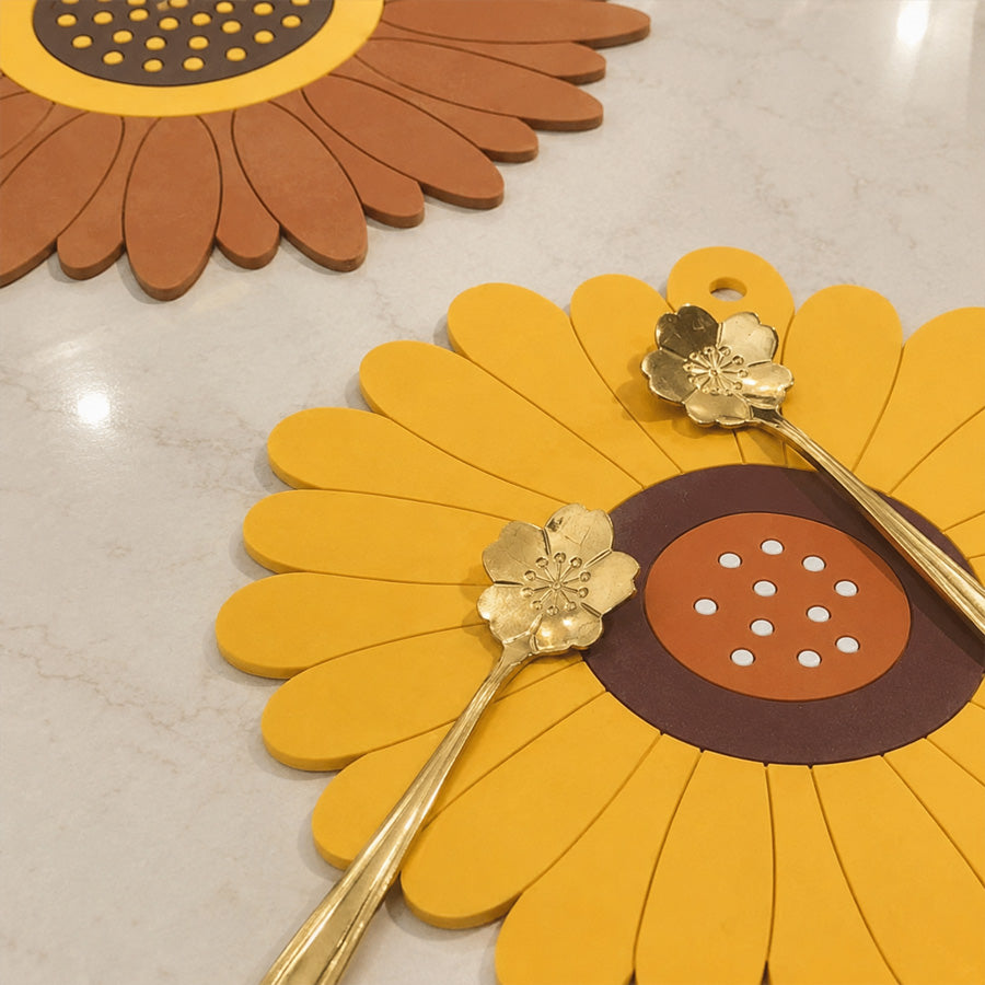 Goodinary® Floral Silicone Coasters
