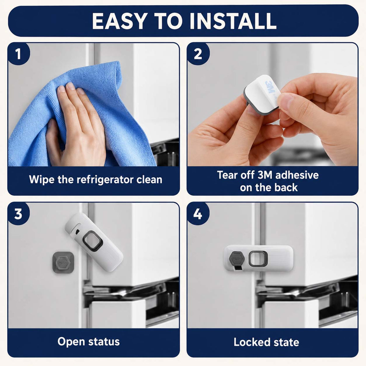 Goodinary® Child Proof Fridge Lock