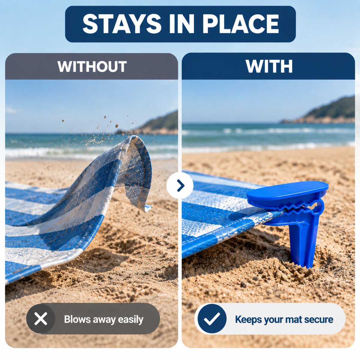 Goodinary® Beach Towel Clips