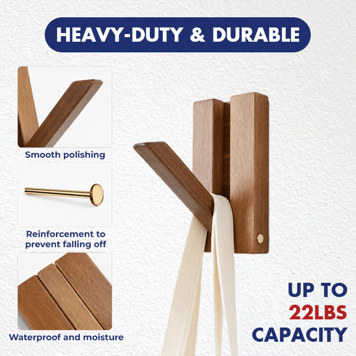 Goodinary® Piano Key Wood Hooks (2 Pcs)