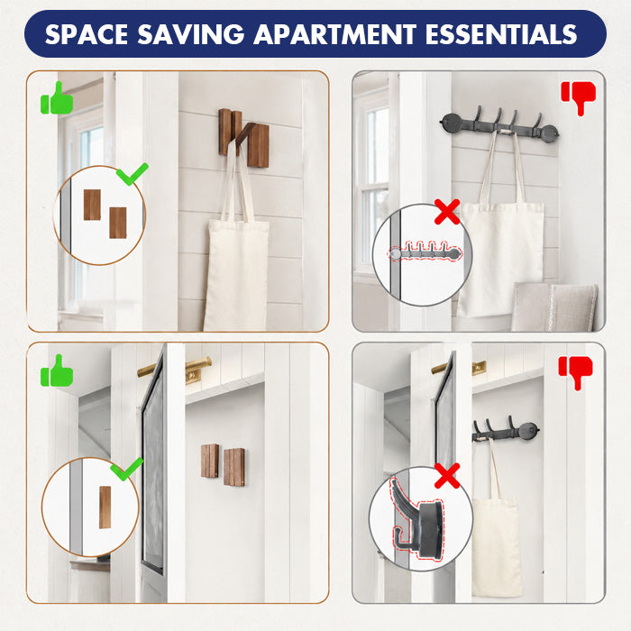 Goodinary® Piano Key Wood Hooks (2 Pcs)