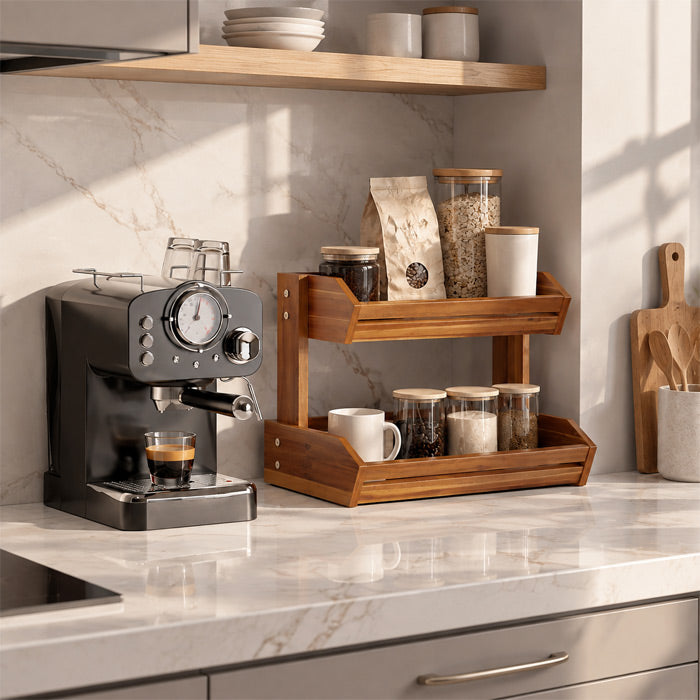 Goodinary® Wooden Stand for Kitchen Counter Storage