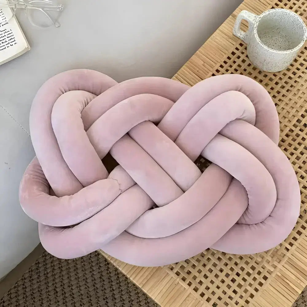 Goodinary® Modern Plush Velvet Knotted Throw Pillow Goodinary