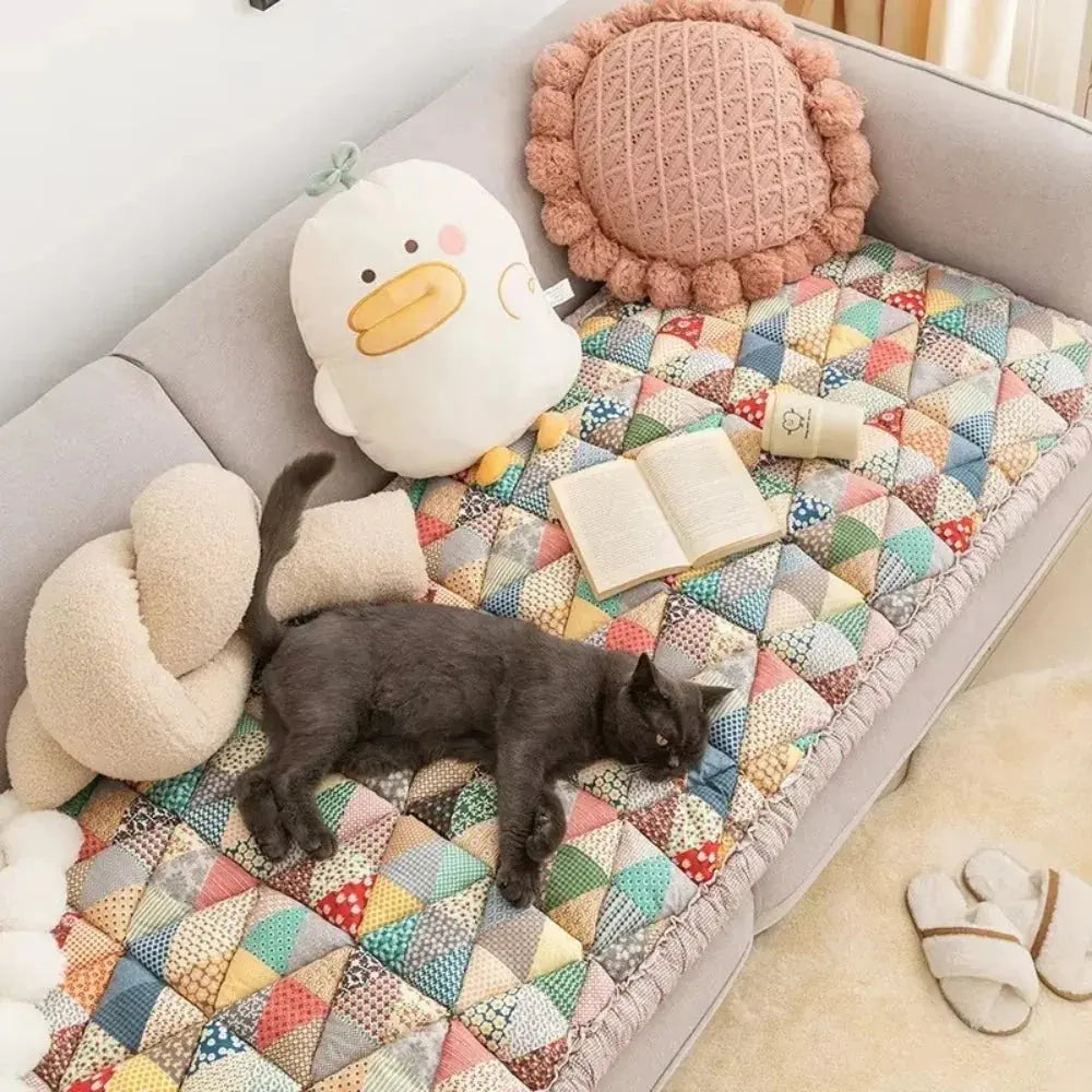 Goodinary® Floral Soft Washable Pet Sofa Mat Goodinary
