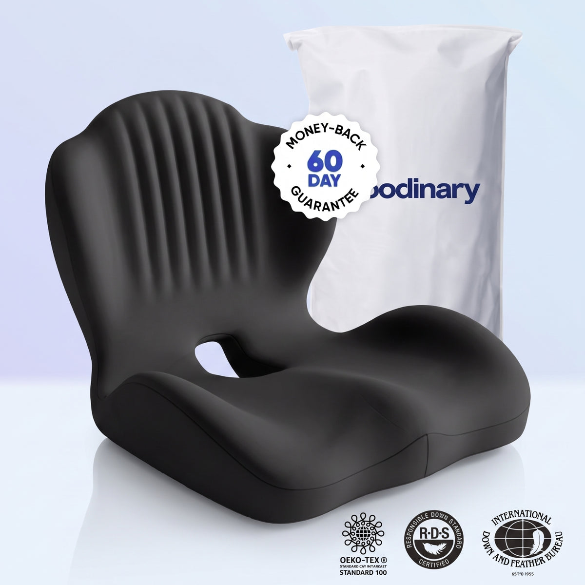 Goodinary® Memory Foam Seat Cushion Contoured Sitting Pad