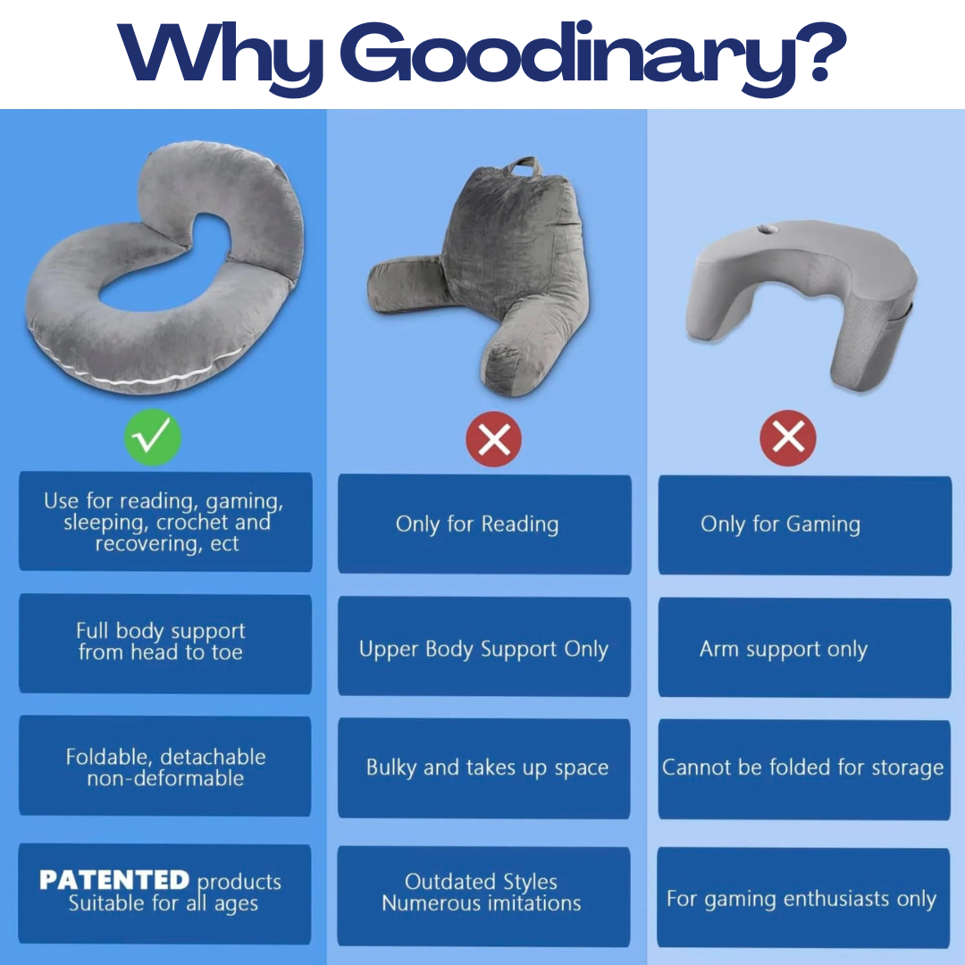 Goodinary® Adjustable Comfort Reading Pillow