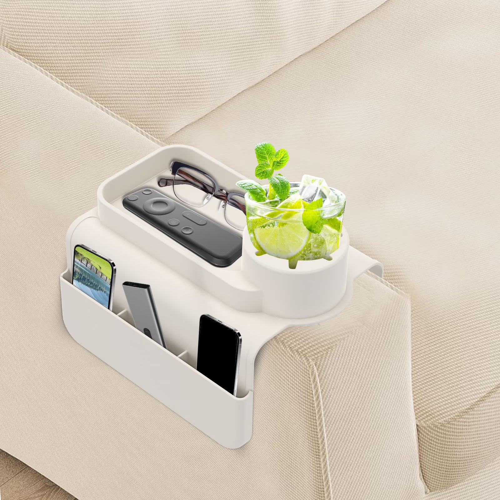Goodinary® Couch Cup Holder Tray