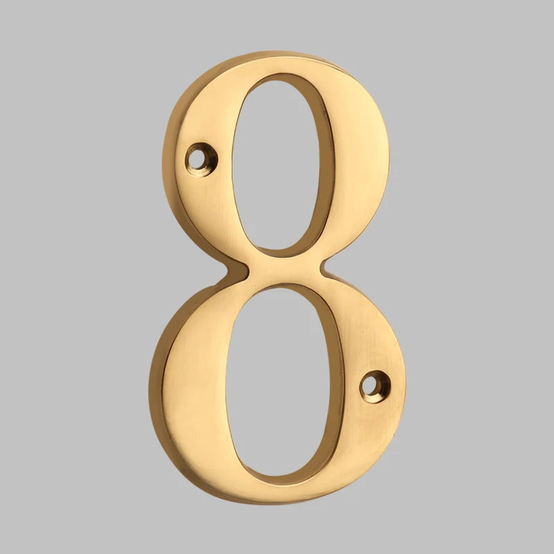 Goodinary® Polished Brass House Numbers