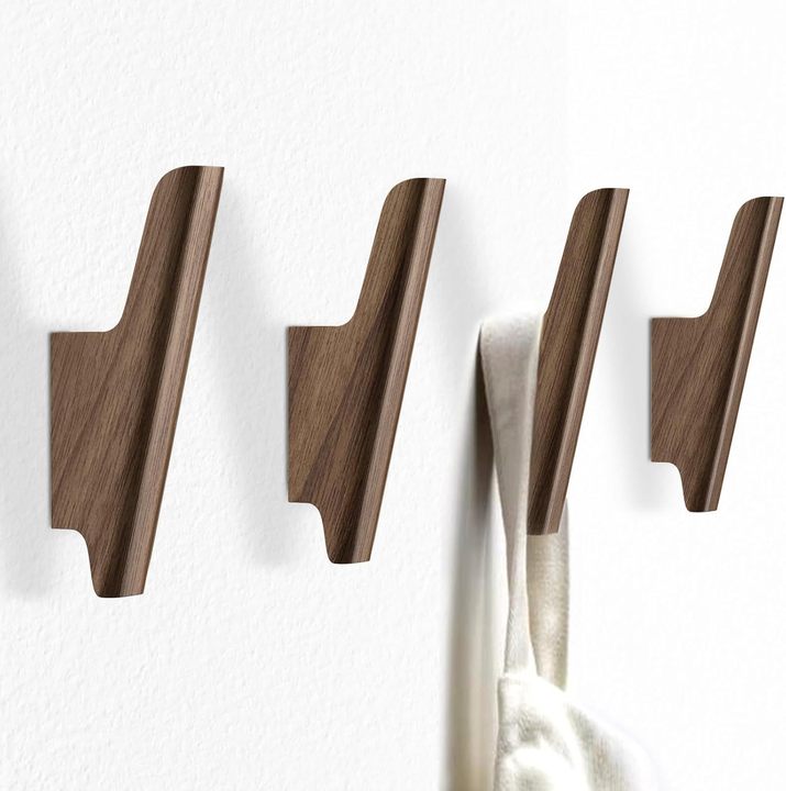 Creative Porch Coat Rack Living Room Bedroom Wall Hook Solid Wood Clothes Towel Hat Hanging