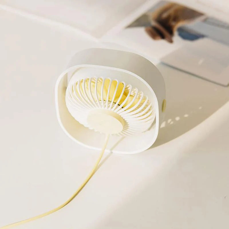 Mini USB Desktop Fan 3 Speed Personal Portable Cooling Fan With 360° Adjustable Angle for Office Household Traveling Ventilador