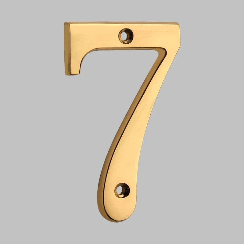 Goodinary® Polished Brass House Numbers