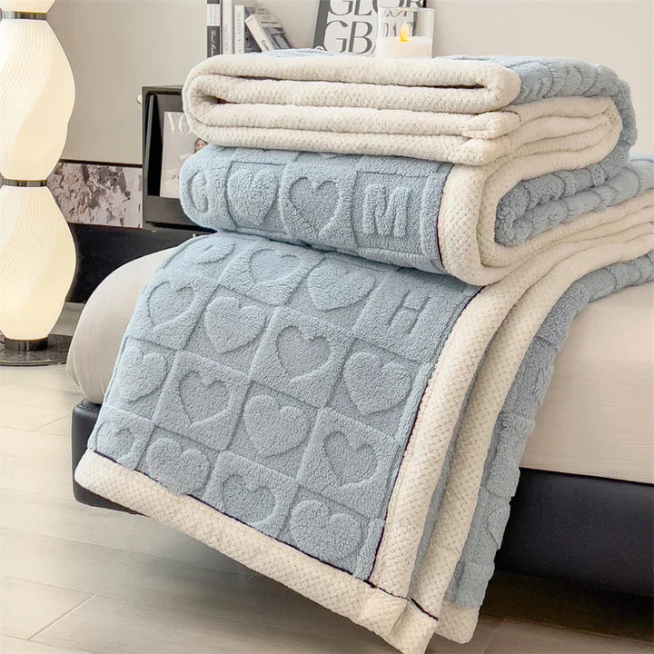 New Love Taffu Multifunctional Blanket Single or Double-Sided with Solid Color for Scene Setting