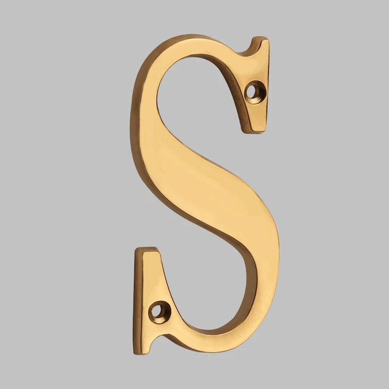 Goodinary® Polished Brass House Numbers