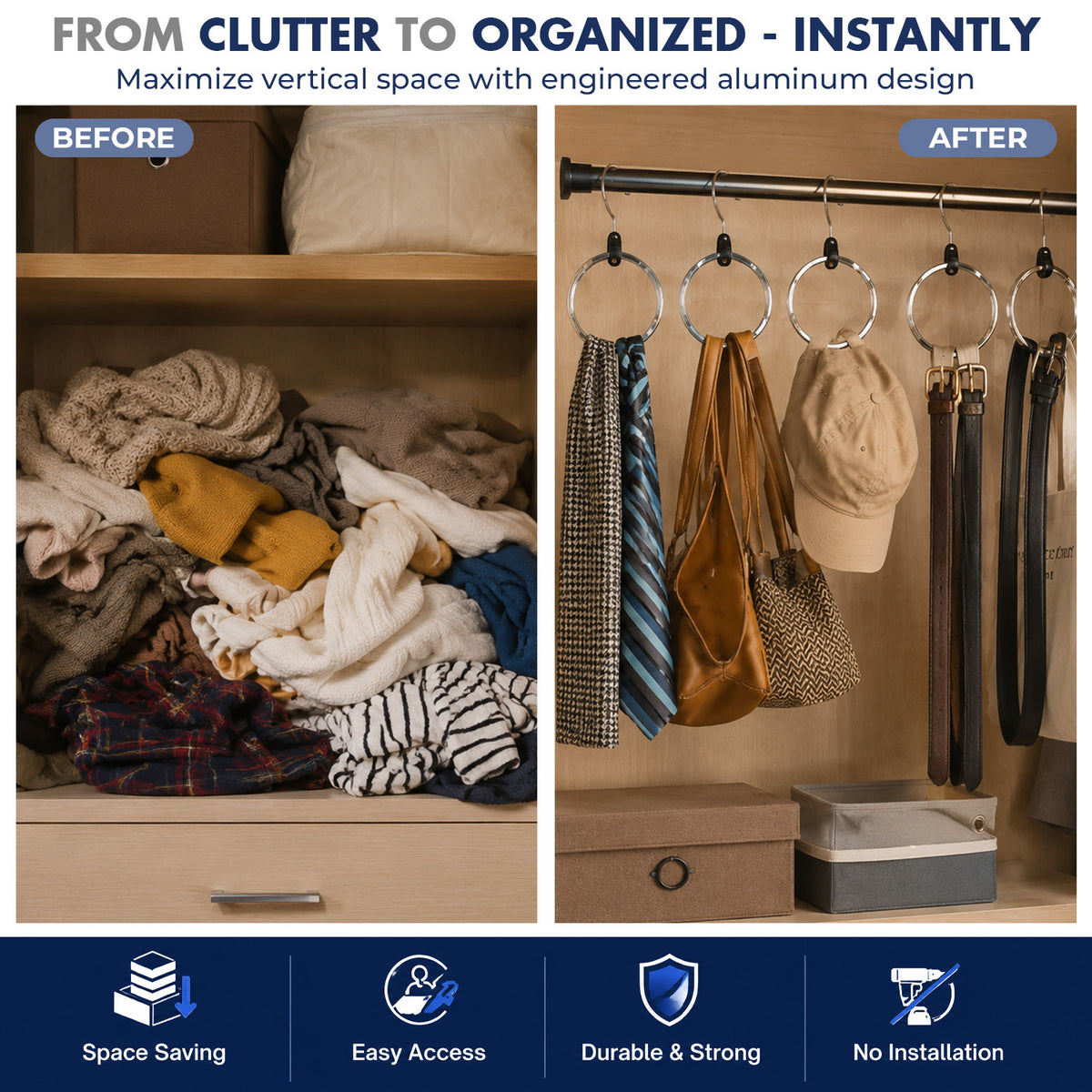 Goodinary® Circular Closet Organizer Hanger