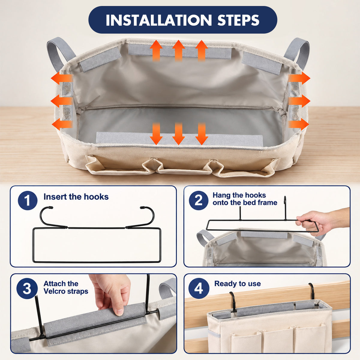 Goodinary® Bedside Caddy Organizer