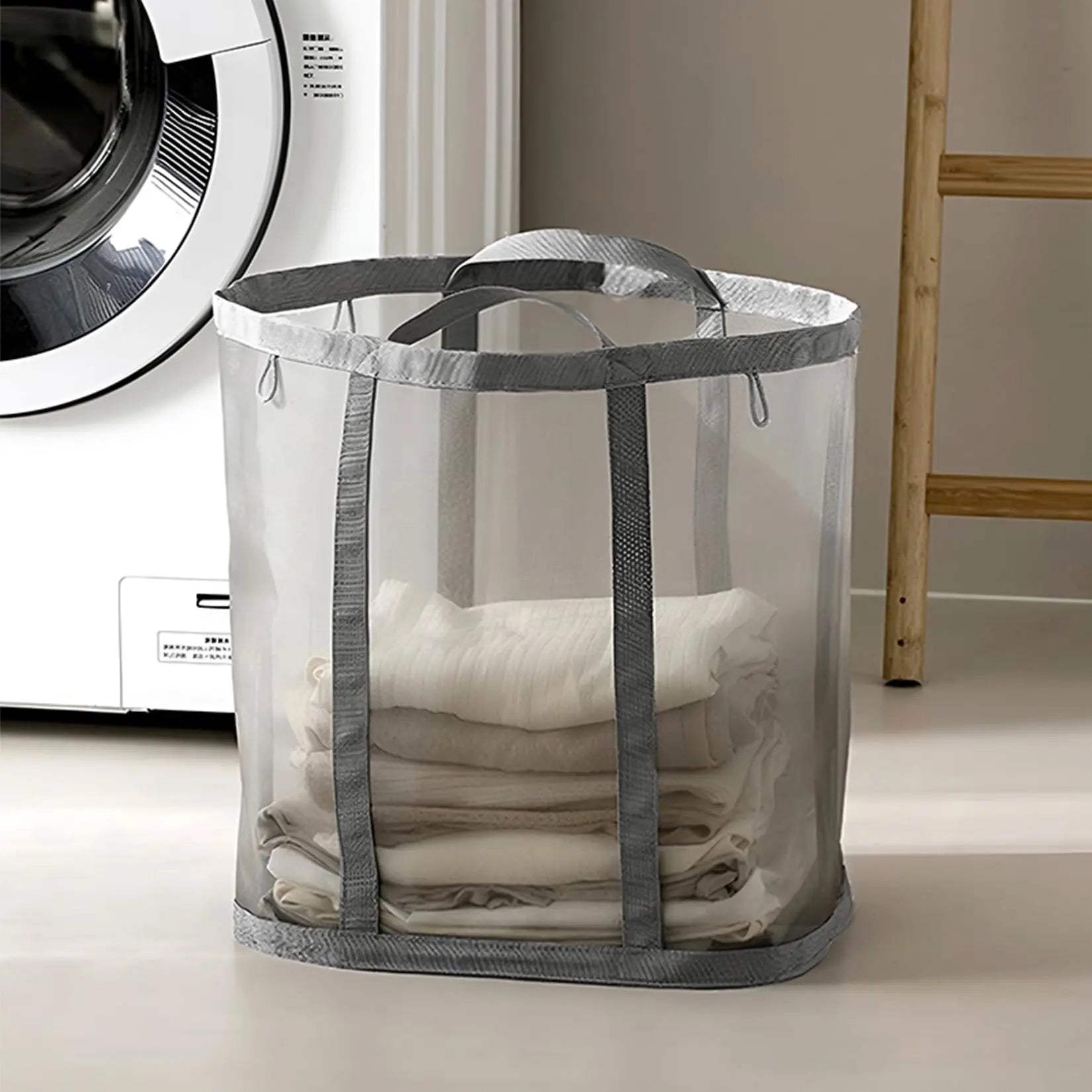Goodinary® Foldable Mesh Laundry Basket with Handles - Goodinary