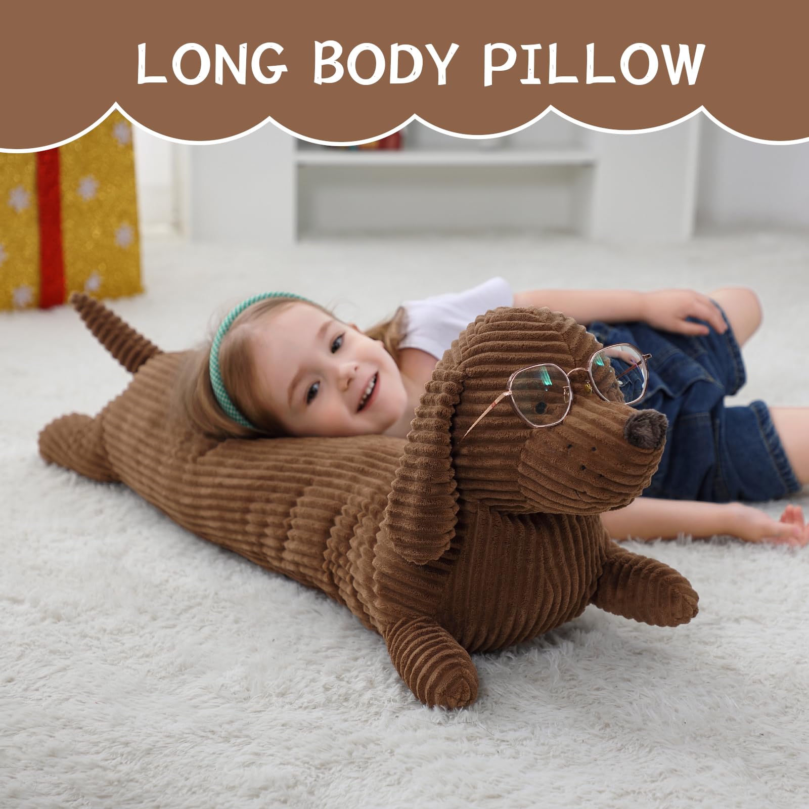 Goodinary® Dachshund Plush Body Pillow