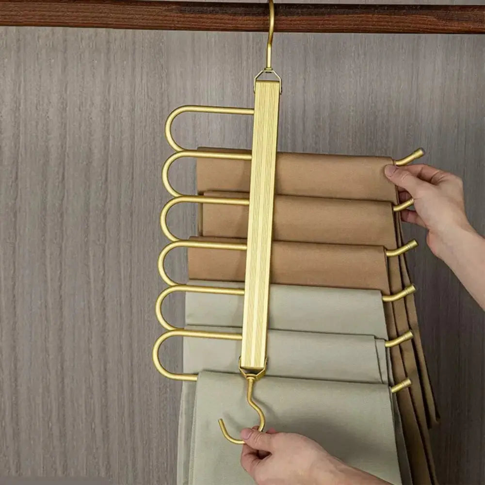 Goodinary® Gold Metal Space Saving Pants Hanger - Goodinary