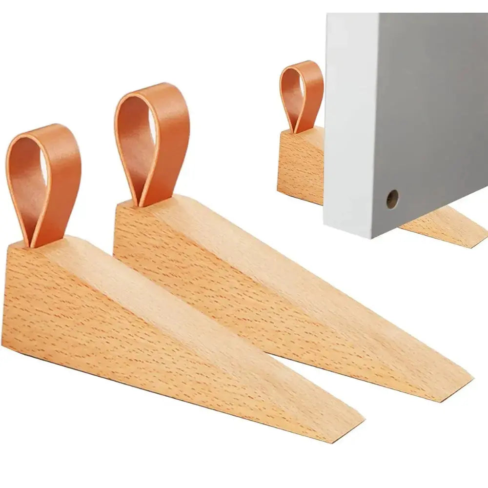 Goodinary® Solid Wood Door Stopper with Non Slip Base - Goodinary
