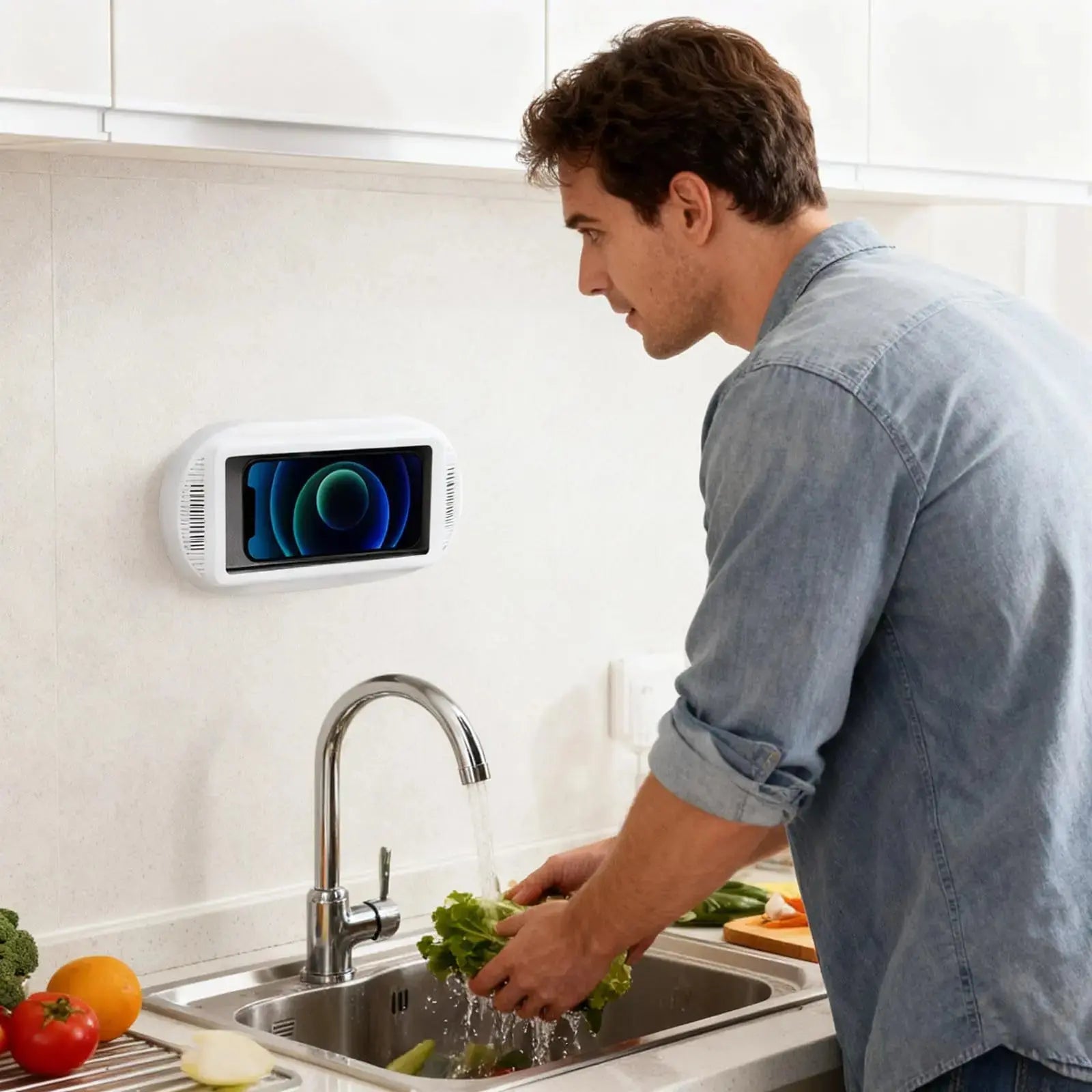 Goodinary® Waterproof Shower Phone Holder with Adjustable Rotation - Goodinary