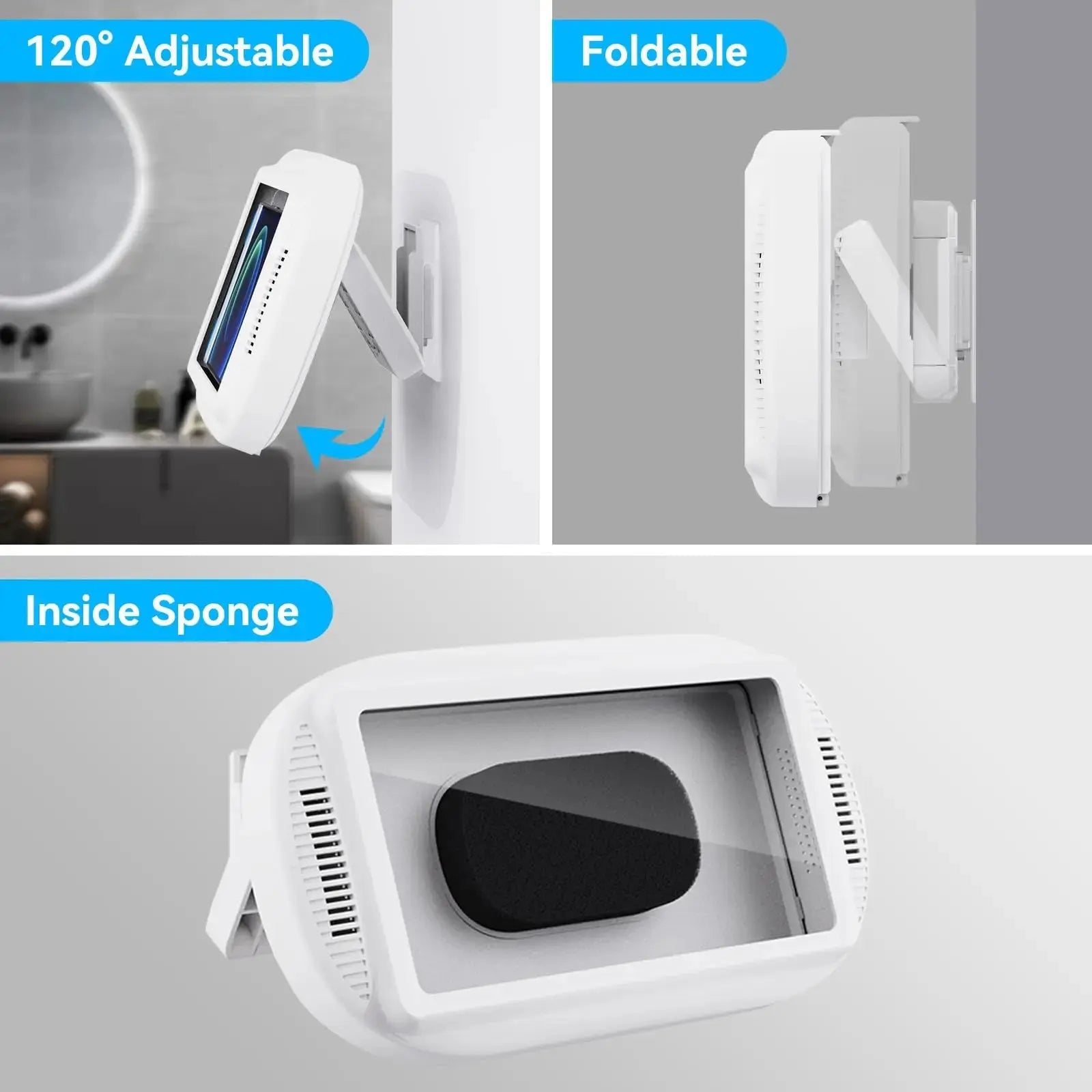 Goodinary® Waterproof Shower Phone Holder with Adjustable Rotation - Goodinary
