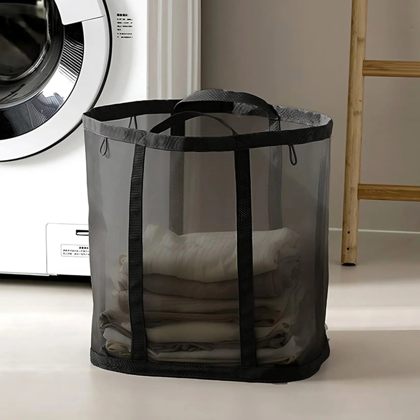 Goodinary® Foldable Mesh Laundry Basket with Handles - Goodinary