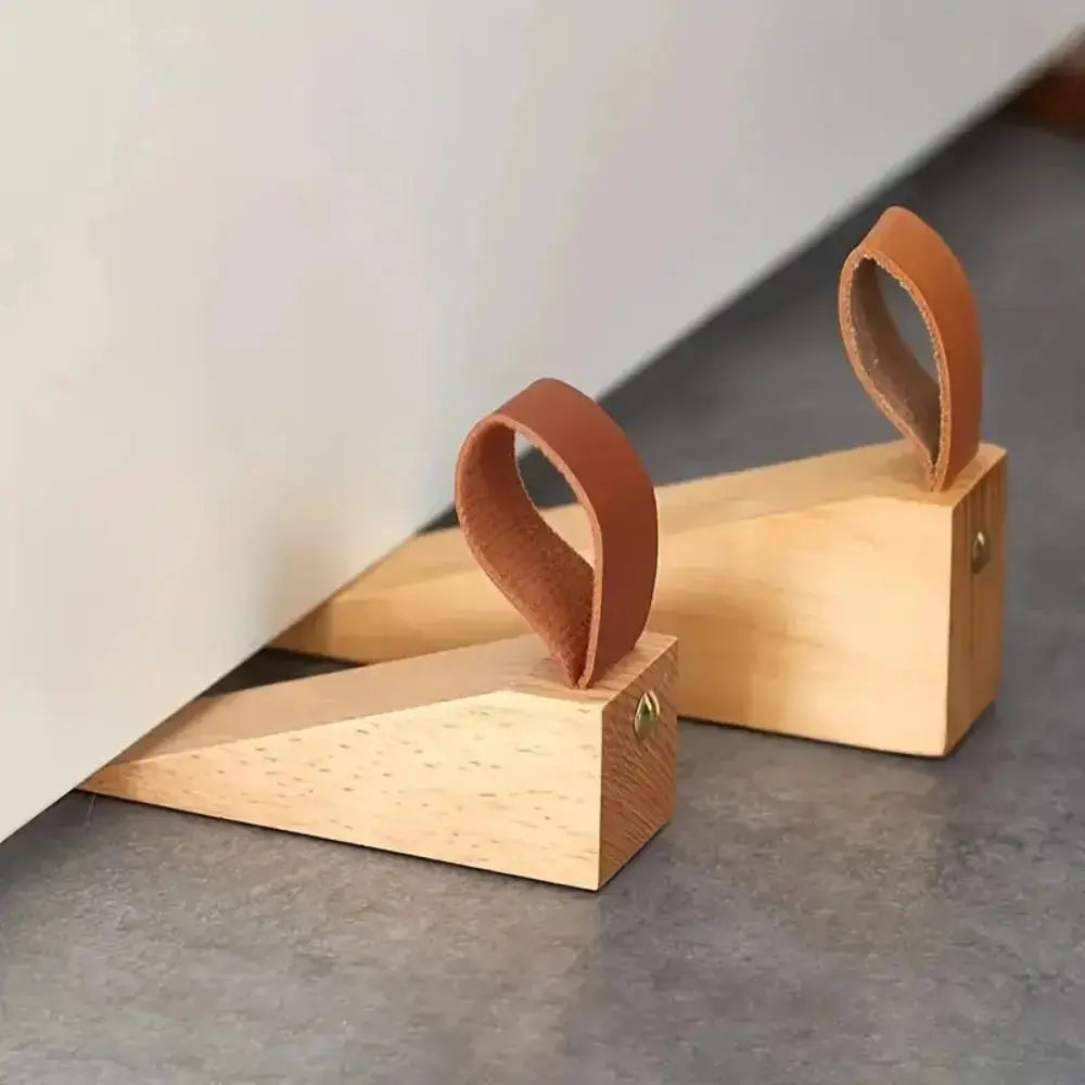 Goodinary® Solid Wood Door Stopper with Non Slip Base - Goodinary