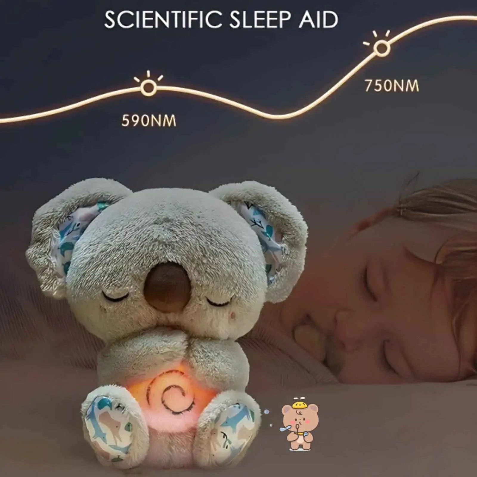 Goodinary® Breathing Otter Plush Musical Toy Goodinary