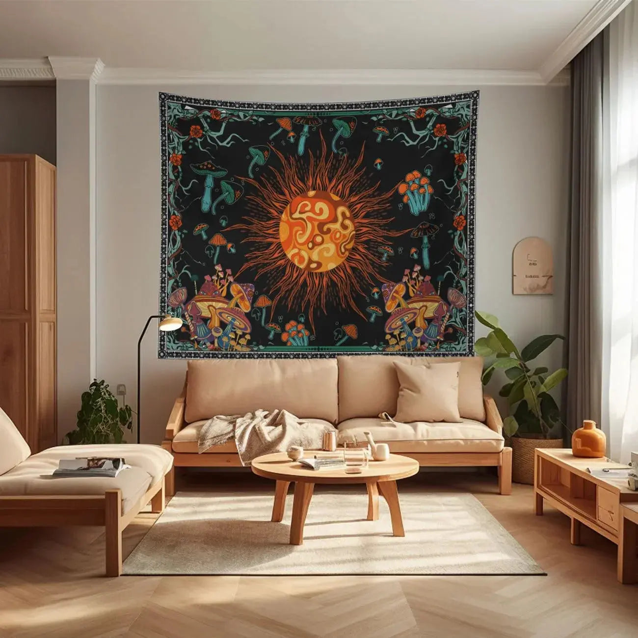 Goodinary®  Embroidered Star Moon Constellation Boho Tapestry Goodinary