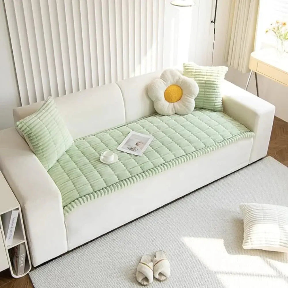 Goodinary® Elastic Jacquard Frill Design Sofa Slipcover Goodinary