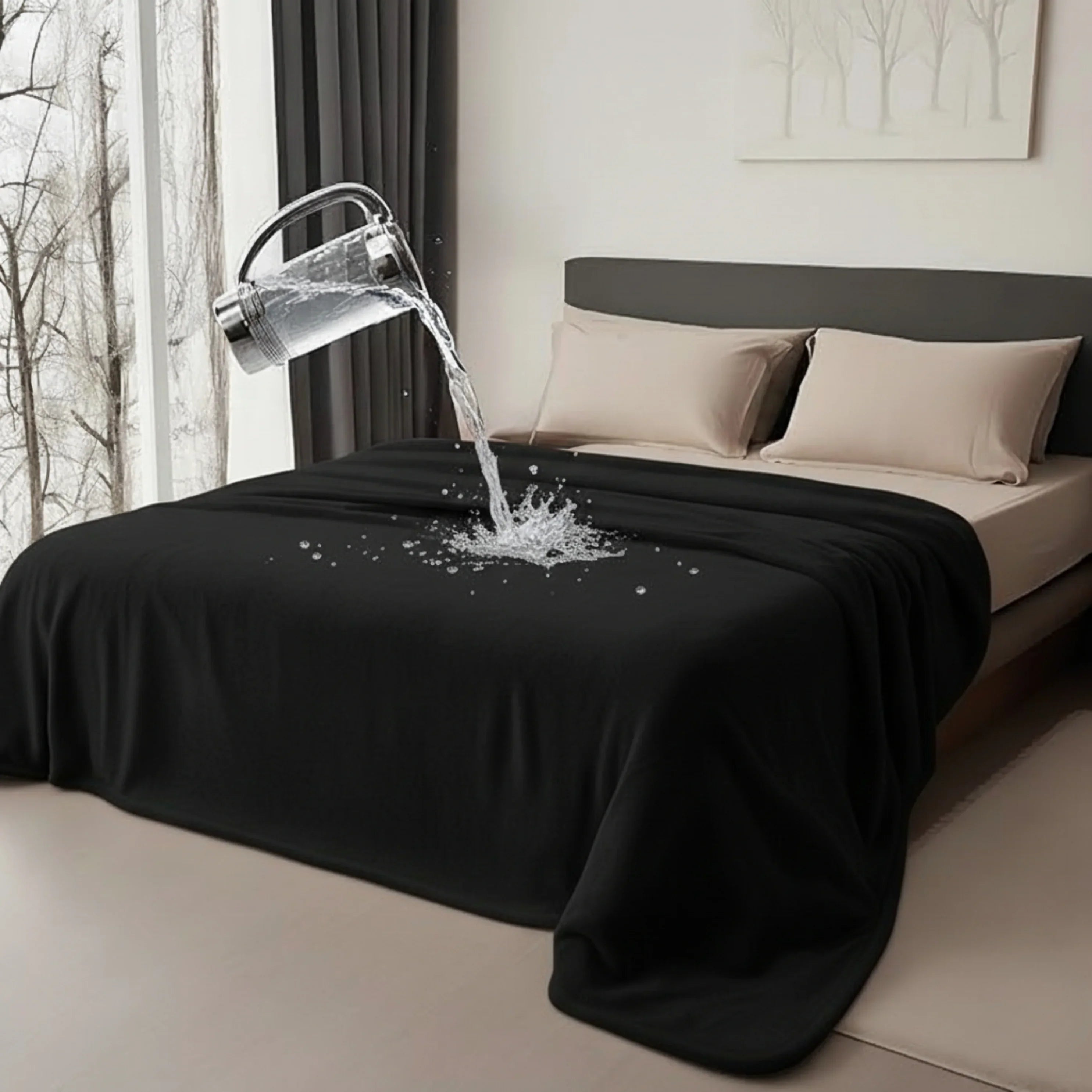 Goodinary® Waterproof Reversible Throw Blanket