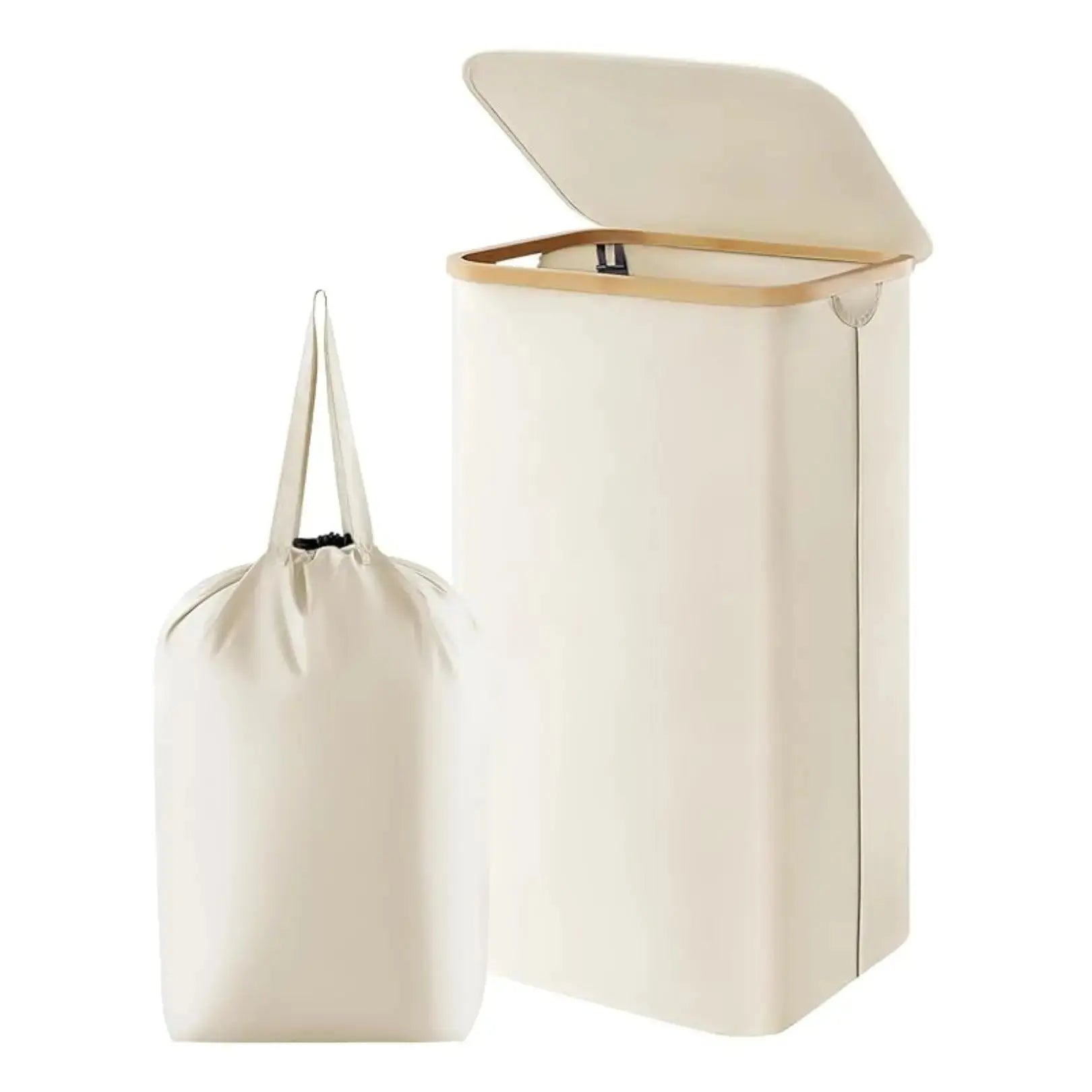Goodinary® Large Foldable Laundry Basket with Lid - Goodinary