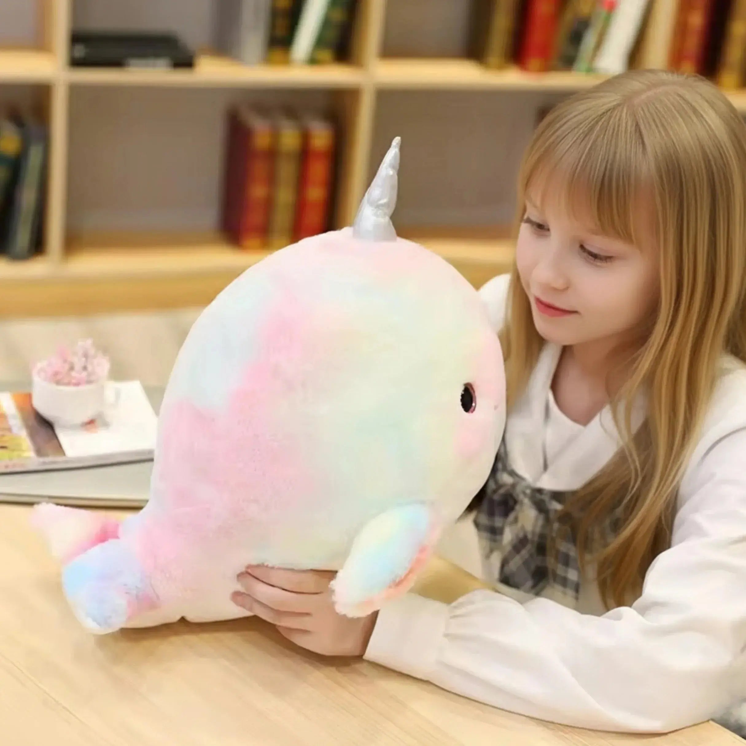 Goodinary® Narwhal Plush Rainbow Toy