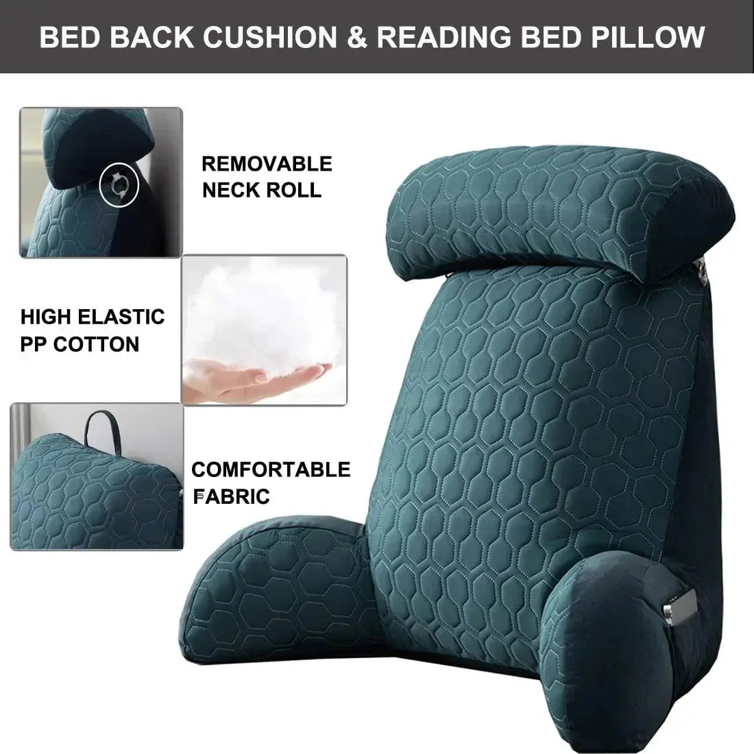 Goodinary® Reading Lounge Cushion with Side Pockets Goodinary