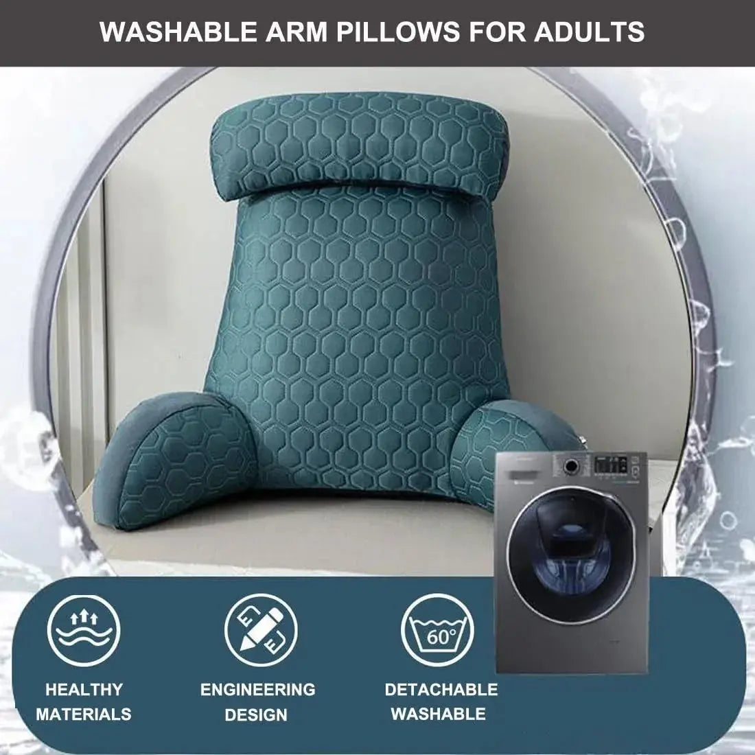 Goodinary® Reading Lounge Cushion with Side Pockets Goodinary