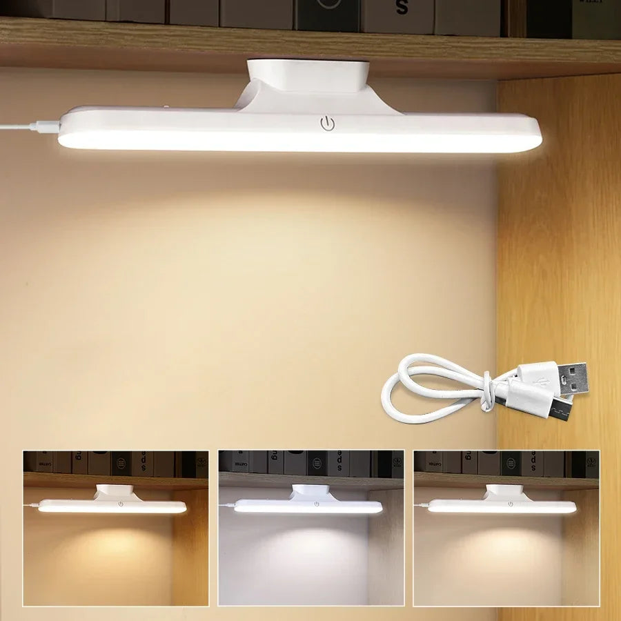 LED Mirror Front Makeup Light Rechargeable Hanging Magnetic Lamp Eye Protection Reading Lamp For Dormitory Wardrobe Closet Light